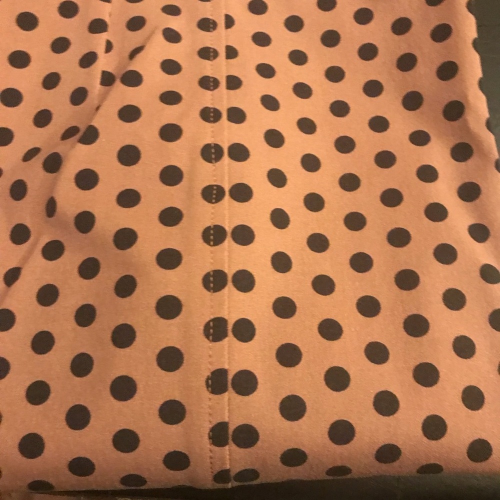 Polka dot brown and black skirt